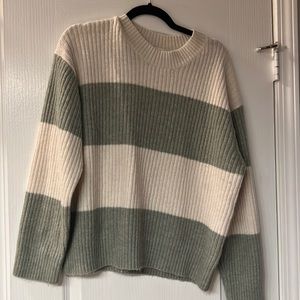 H&M baggy striped sweater